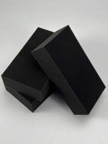 3 件装 Sunmocc 黑色汽车清洁海绵，便携式洗车海绵，适用于厨房清洁的柔软清洁海绵 - 黑色 - 查看 1