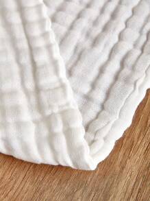 1/4/8/12/20 piezas/paquete Paños para eructos de bebé recién nacido, toallas de mano suaves y absorbentes para bebés, toalla de baño suave para bebés, paño facial para bebés, regalo de ducha para recién nacidos - Blanco