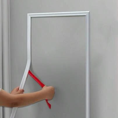 2/4 Rolls European Style Self-Adhesive PVC Decorative Trim Strips - Flexible For Walls, Floors, Cabinets, 3.3ft Length, Home Decor Accents Room Decor Wall Decor Bathroom Decor Bedroom Decor Room Decoration Stuff Living Room Decor House Decor Home Decor Living Room Wall Paper Stickers Wallpaper Wall Stickers Wall Sticker