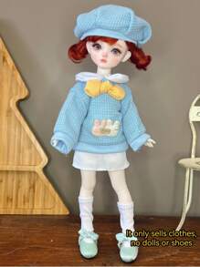 1pc Retro Style Doll Clothes, Suitable For 6-Inch BJD/30cm Dolls. Unique Designs Including Sporty, Academic Styles, A Dream Outfit Collection For Doll Lovers, Adorable For Girls. (This Series Of Doll Clothes Are Suitable For 30cm Dolls, Due To Different Doll Shapes, The Tightness And Length May Vary Slightly. The Handmade Miniature Garments May Have Minor Handcraft Flaws, Which Do Not Affect The Overall Effect. Buyers With Concerns May Want To Consider Carefully)