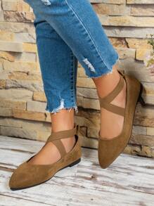 Bailarinas de moda clásicas para mujeres con punta puntiaguda en negro, zapatos planos antideslizantes para exteriores, tenis planos con punta puntiaguda, mocasines planos, bailarinas, bailarinas con lentejuelas brillantes, bailarinas con correa elástica, bailarinas slip-on, bailarinas con estampado de leopardo - Adecuado para fiestas, escuela, uso diario, fitness al aire libre y senderismo - Camel - Ver 4