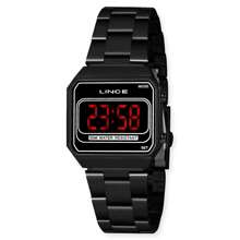 RELÓGIO LINCE FEMININO DIGITAL LED PRETO MDN4645L PXPX