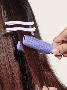 Clips volumizadores para la raíz del cabello, rodillos rizadores naturales de clip, herramientas de peinado para dar volumen al cabello con agarre propio, fáciles de llevar para mujeres y niñas, set de 4 piezas