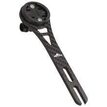 Soporte de computadora de bicicleta de fibra de carbono MOTSUV, extensión integrada para luz de bicicleta y montaje para pantalla de computadora