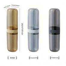 1pc Toothbrush Travel Case Portable Toothbrush Box, Nordic Clear Design PP Portable Toothbrush Carrying Box For Outdoor