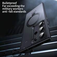 手机壳适用于三星 Galaxy S24、S24+、S24 Ultra 保护壳，带 360 度支架