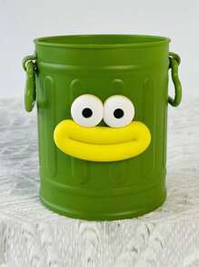 1 件塑料收纳盒，桌面杂物整理器，化妆刷架，学生办公桌垃圾桶，办公室，学习用品 - 彩色 - 查看 12