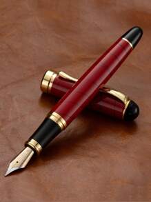 [Customized] Laser Engraved Pen Holder, 1pc Elegant Customized Fountain Pen With 0.5mm Fine Nib, High-Quality Electroplated Craftsmanship, Smooth Writing Experience, Refillable Ink Cartridge, Includes 30pcs 2.6mm Ink Cartridges, Great Daily Writing/Calligraphy Gift For Coworkers, Family, Back To School, Valentine's Day, Christmas, Father's Day, Teacher's Day, Thanksgiving, Christmas, Mother's Day, Birthday, Personalized Gifts - Multicolor - View 28