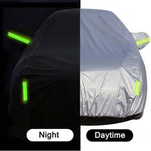 Aluminum Coating Car Coat Full Coverage Car Coat Car Windshield Protector, Windproof, Rainproof, Sunscreen, Waterproof, Dustproof, Portable Car Coat, Four-Season Universal, Foldable Protective Cover( YL)