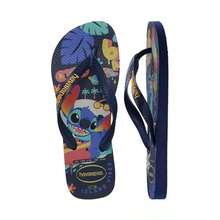 Havaianas Women's Top  Round Toe Sandals |  | Women Flat Sandals - 海軍藍/黃色 - 查看 6