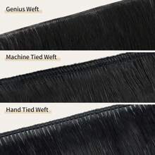 Genius Weft Human Hair Extensions Salon Quality Seamless Sew In Hair Extensions One Piece 50G Straight Hand Tied Invisible Genius Weft Easy To Style Real Human Hair - S6 - View 9