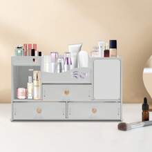 kangten Makeup Storage Box Cosmetic Organizer +Drawers, Desktop Tidy Table Organiser Storage Case For Office/Home - White - View 9