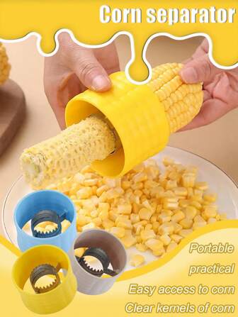 1/3件玉米剥皮器，玉米棒剥皮器，玉米粒去除器，水果蔬菜烹饪工具，厨房配件