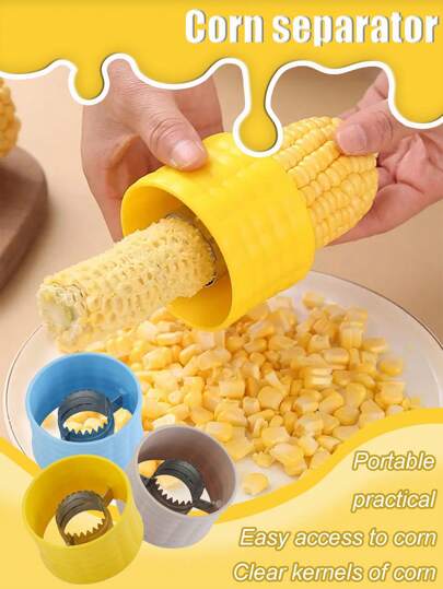 1/3 pezzi di sbucciatori per mais, spogliatori di pannocchie di mais, rimovitori di grani di mais, utensili per la cottura di frutta e verdura, accessori da cucina