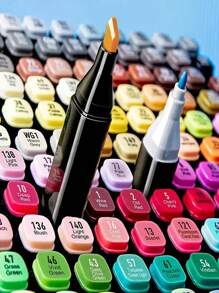 Marcadores Profesionales para Arte y Diseño – Sets de 36 a 168 Colores, Doble Punta para Detalles y Sombreado, Tinta a Base de Alcohol - Set de Marcadores Doble Punta – Hasta 168 Colores con Tinta Permanente, Punta Fina y Punta Biselada, Mezcla Suave y Secado Rápido.