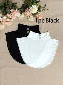 2 件套女士围脖保暖羊毛立领围脖围巾，防风舒适颈部保暖，适合所有季节