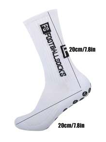 1 pereche de șosete de fotbal adezive antiderapante, șosete de antrenament sportiv profesional, cu fund gros, cu prosop, care absoarbe umezeala, respirabile, rezistente la mirosuri, pentru sală, toamnă