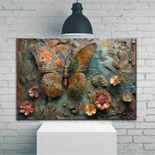 Painting Butterfly Wall Art Prints, Used For Home Decoration, Living Room And Bedroom, Holiday Party Decoration, Gifts,1 PC Keyword Wooden Framed Canvas Painting - Thickness 2. 25cm/0. 9inch, Home Gift Decoration Room Decoration Aesthetic Wall Decoration Art Perfect Gift Autumn And Winter Wall Decoration Living Room Decoration Bedroom Decoration Kitchen Decoration Entry Decoration Bathroom Decoration Direct Wall Painting High Quality Wall Painting Poster