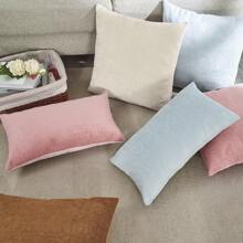 1 Stück minimalistische, bohemien-inspirierte einfarbige gestreifte Chenille-Kissenbezug (geeignet für Wohnzimmer oder Schlafzimmer, Hotel, Zuhause, Sofa, Bett, Autodekorationen, Kurzvideos TV Requisiten, Feiertagsdekorationen)