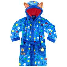 Paw Patrol Dressing Gown | Chase Boys' Fleeced Robe With Ears | Kids' Dressing Gowns - Blue - View 1