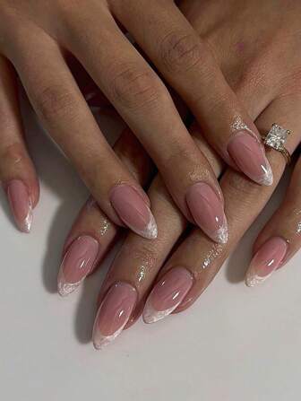 10 件手工制作的按压式短指甲、法式尖头指甲、假指甲、粉色指甲、红色指甲、白色指甲、猫眼指甲、可爱指甲、手绘闪光猫眼法式尖头指甲、可爱轻奢风格、附带美甲工具、易于佩戴和取下、可重复使用的按压式杏仁指甲。