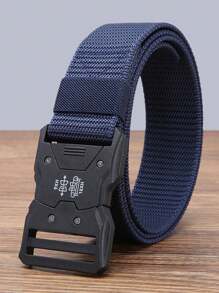 1 szt. Nowy pasek z szybkim zapięciem, swobodny, wycieczka piesza, odzież robocza, trening, miękki nylonowy pasek sportowy męski (czarny, niebieski, zieleń wojskowa, szary, khaki) geometryczny wzór miejsce pracy nylon (nylon) pasek cztery pory roku