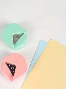 2pcs R4 Corner Punch Portable Paper Cutting Tool, Manual Photo Cutter, Round Corner Punch, Round Corner Cutting Tool, Paper Round Corner Multi-Purpose, Rounded Edge Cutter For Cards, Papercrafts, Paper Scissors And Edge Shaping, Photo Cutting DIY Craft Scrapbooking Tool - Multicolor - View 6