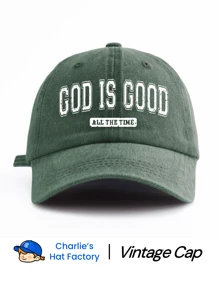 1顶“上帝真好”印花水洗棒球帽，简约休闲时尚复古，柔软吸汗带，尺寸可调节，轻便防晒，百搭复古老爹帽，适合户外运动、日常佩戴、聚会度假，是送给家人和朋友的完美礼物。 - GOD IS GOOD - 查看 13