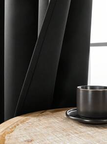 遮光窗帘，隔热，不透明窗帘，带孔眼，轻质隔热，防紫外线，卧室家居客厅室内装饰