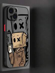 1 件 Boy Brand 图案柔软触感全保护手机壳，兼容 iPhone - 彩色 - 查看 3