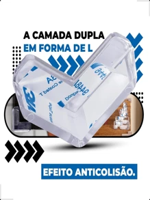 Kit 12 Protetor De Quina Mesa  e Móveis De Silicone Para Mesa Prevenir Colisões Do Bebê Protetores De Bordas E Cantos Protetor de Ponta Mesa/Móveis