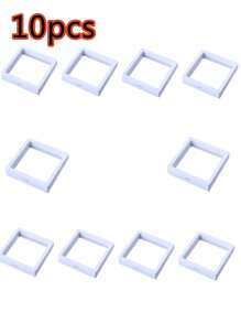 10 Pcs Transparent Film Box Earrings Jewelry Storage Box Portable Anti-Oxidation Pe Film Ear Clip Necklace Gift Box Dustproof Anti-Oxidation Bead Box, Pe Film Jewelry Storage Packaging Box For Rings, Earrings, Bracelets