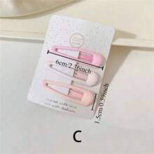 15pcs Ombre Matte Pink Hair Clips, Heart And Star Shaped Metal Hair Clips For Women, Elegant Daily Use, Multiple Styles, Lightweight, Packaged With Card (Can Be Purchased Individually), Hair Accessories