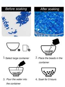 1pc Elegant And Decorative Water Bead Colorful Mixing Gel Beads, Home Vase Decor Filler, Home Decor, Wedding Decor, Flower Vase Filling Gifts Birthday Graduation