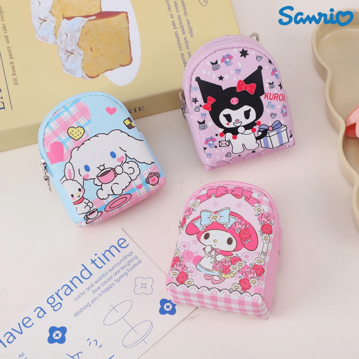 1PC Mini Cute Sanrio Purse Wholesale Outdoor Everything Small Pendant Headphones Data Cable Portable Storage Bag Summer - Multicolor - View 1