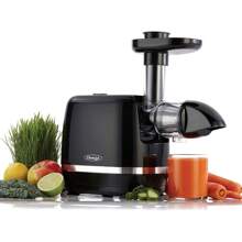 Omega H3000D Cold Press 365 Exprimidor extractor de masticaje lento crea deliciosas frutas, verduras y verde frondoso, alto rendimiento de jugo y conserva el valor nutricional, 150 W, negro - Negro - - Ver 7