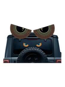 Luces decorativas para auto en forma de ojos - Negro - Ver 3