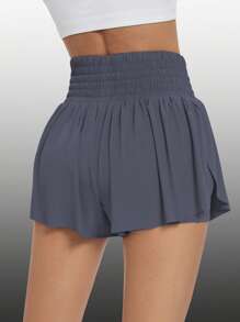 Blaosn Flowy Athletic Shorts For Women High Waisted Gym Yoga Workout Running Sweat Shorts Golf Tennis Skirt Skort Preppy Shorts Cute Clothes Summer - 灰色 - 查看 2