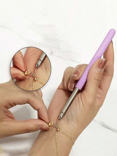 3/2 Stück Set ausziehbare Armbandhelfer, Armband Verschluss Haken Helfer, tragbares Schmuck und Haken Ausstattung Armbandwerkzeug, Set ausziehbare Armbandhelfer, Armband Verschluss Haken Helfer, tragbares Schmuck und Haken Ausstattung Armbandwerkzeug