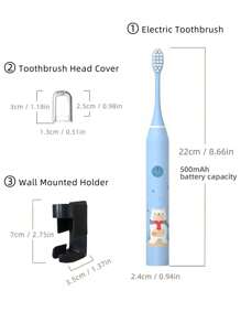 4pcs Electric Toothbrush Replacement Heads, USB Rechargeable, 5 Modes, Intelligent Electric Toothbrush To Protect Dental Health