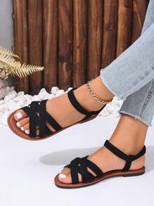 2025 New Style Fashionable Women Casual Flat Sandals