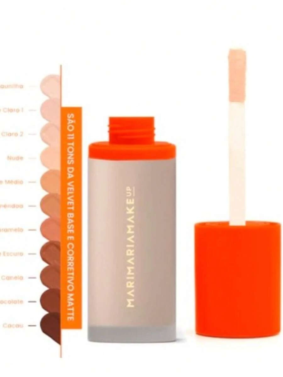 Mari Maria Velvet Skin Matte Foundation And Concealer (Foundation And Concealer With A Matte Finish. Medium To High Coverage,) - 002-Bege Claro 01 - Xem 1