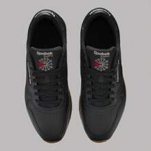 Tenis Casual Hombre Classic Leather Negro - Negro - Ver 5