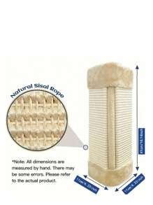 Tapis à gratter pour chat pliable, panneau à gratter en sisal pouvant être fixé au mur pour protéger les meubles, garde votre chat plus heureux - Multicolore - Voir 2