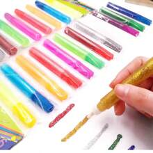 10ml Gold Onion Gel Pen DIY 3D Glitter Glue For Children Handmade Cards, Decoration & Art Painting Supplies,Back To School
