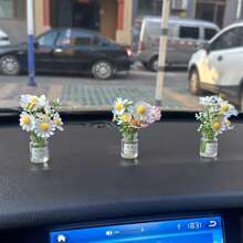 3 szt. Śliczne Mini Realistyczne Wnętrze Samochodu Deska Rozdzielcza Dekoracja