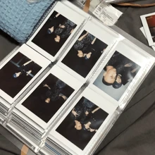 1 Pc 3 Inch Album Book Train Movie Tickets Multi-Functional Storage Book Stargazers Small Card Postcards Three Grids Organizer Book Travel Memory Collector Goddess Essential For Global Fans Photo Collecting Enthusiasts Universal.