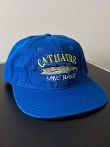 Gorra de visera plana con bordado, estilo vintage streetwear, para uso unisex en todas las estaciones