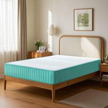 12 Inch Twin,Twin XL, Full,Queen,King Size Mattress,Gel Memory Foam And Innerspring Hybrid Mattress With Individual Pocket Spring For Motion Isolation Home Bedding, Supportive Sleep Surface, In A Box - Mint Blue - View 4
