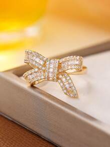 1pc Rhinestone Butterfly Design Functional Multi-Purpose Ring